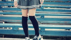 Legs skirts knee socks amateurs body parts