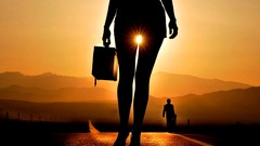 Legs woman Mountains Landscapes