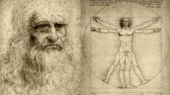Leonardo da Vinci artwork Vitruvian Man