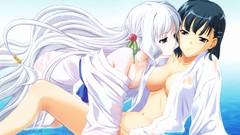 Lesbians anime girls aoi