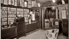 Library vintage monochrome USA record historic phonograph rca