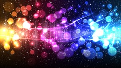 Light abstract graphics multicolor illuminated vectors