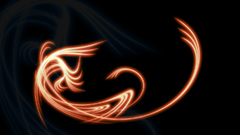 Light beams orange abstract