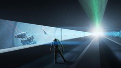 Light corridor science fiction fan art halo artwork digital art 