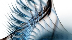 Light Fractals abstract waves raw digital art Fractale