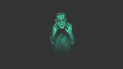 Light Green Pitch Black Frankenstein