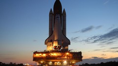 Light NASA spaceships vehicles outer space launch pad