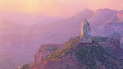 Light point morning Arizona Grand Canyon mount national park 