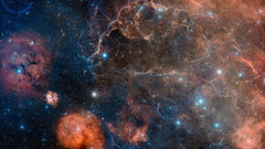 Light supernova remnant vela visible