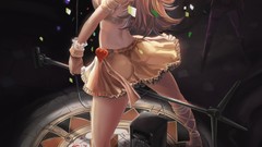 Light woman artwork panty and stocking with garterbelt Anarchy 