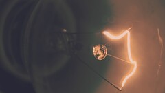 lightbulb macro Technology dark glass