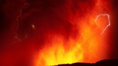 Lightning Volcanoes lava Volcano Puyehue