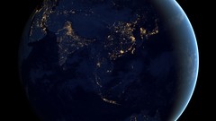 Lights Asia Earth NASA globes outer space night vision