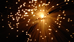 Lights bokeh optical fiber