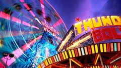 Lights ferris wheels Coney