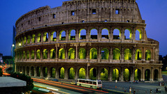 Lights Rome Italy Colosseum