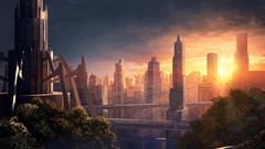 Lights urban cityscapes artwork Andreas Rocha