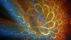 Lines abstract multicolor swirls