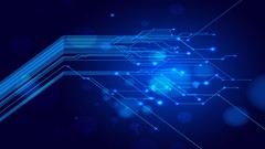 Lines blue background circles blue light graphics vectors 