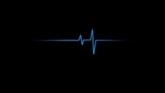 lines Minimalism simple ekg blue black background