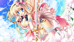 Lingerie blondes blue eyes