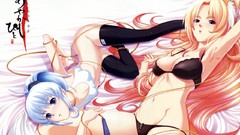 Lingerie blondes blue hair