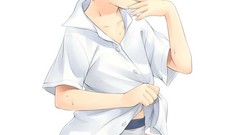 Lingerie blondes panties Anime