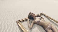 Lingerie blondes sand frames