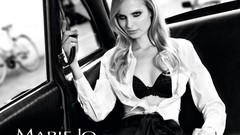 Lingerie blondes woman grayscale