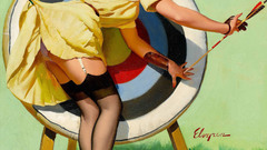 Lingerie blondes woman pin-up