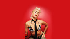 Lingerie blondes woman tie