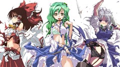 Lingerie brunettes touhou panties