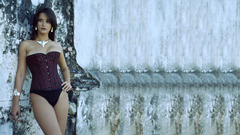 Lingerie brunettes woman panties