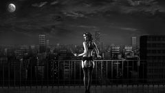 Lingerie dark night moon