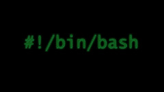 Linux bash black background