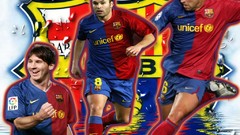 Lionel messi FC Barcelona Xavi Hernandez Iniesta