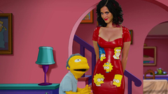 Lisa Simpson puppets banister