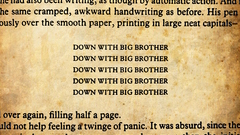 Literature text 1984 Typography