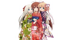 Little busters noumi kudryavka natsume rin Simple Background 