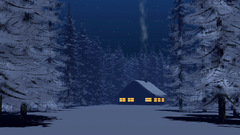 Little House in snow