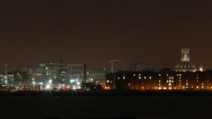 Liverpool waterfront by night