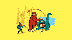 Loch Ness monster Bigfoot