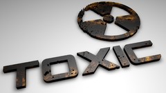 Logos toxic waste 3D view