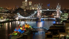 London Boats cities skyline london bridge