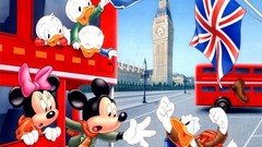 London cartoons mickey mouse Donald Duck minnie mouse Disney 