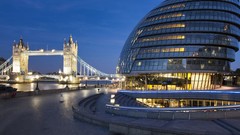 London England Tower Bridge city hall