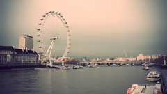 London rivers cityscapes ferris wheels Riverwind