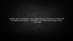 Loneliness dark text emotions Simple Background Quotes