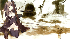 Long eyes hair gun brown dress original roruo