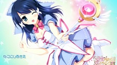 Long hair anime girls blue eyes otome ga tsumugu koi no canvas 